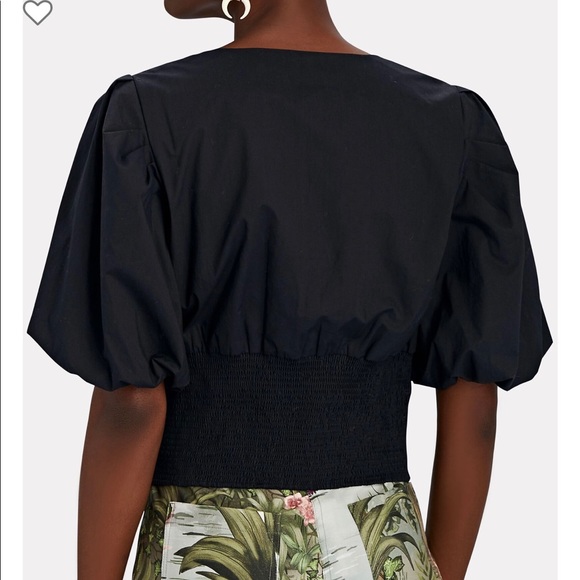 NWT FRAME Denim Nina Top in Black. - Picture 3 of 5